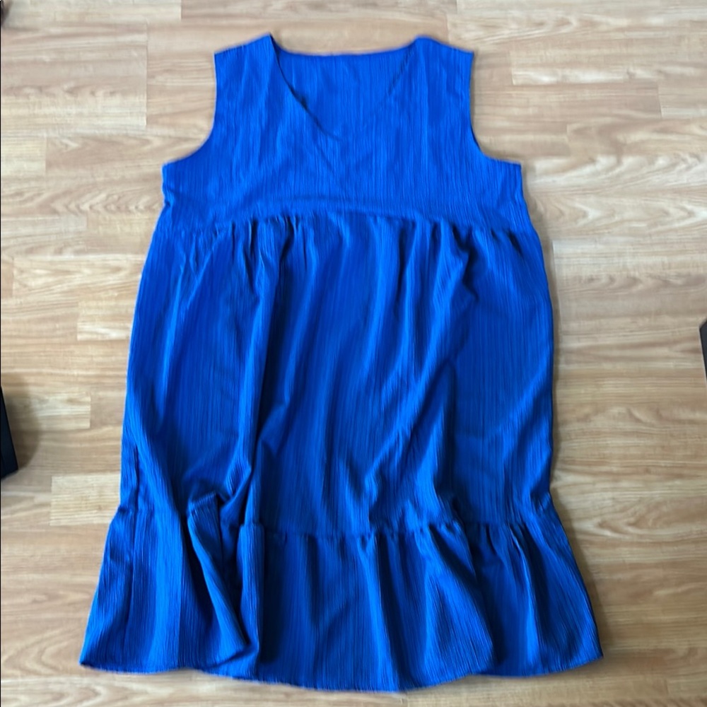 Vibrant Blue Sleeveless Dress